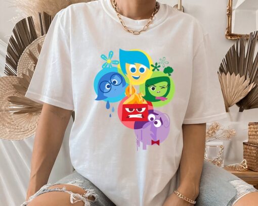 Disney Pixar Inside Out Simple Group Shot Graphic T-Shirt