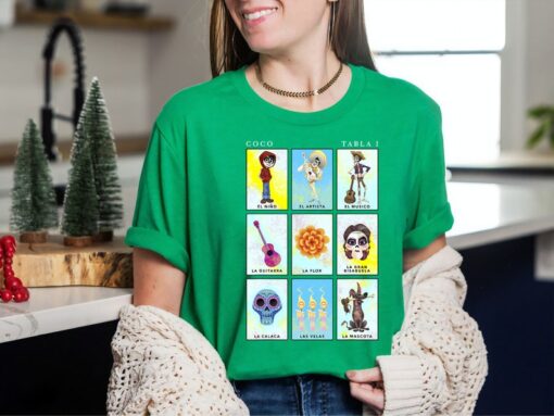 Disney Pixar Coco Group Shot Table 1 Panels T-Shirt