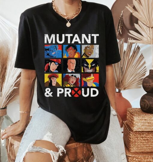 Marvel X-Men Mutant & Proud Retro Vintage T-Shirt