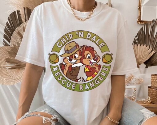 Disney Chip and Dale Rescue Rangers Logo T-Shirt, Chipmunks Shirt