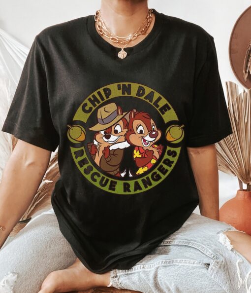 Disney Chip and Dale Rescue Rangers Logo T-Shirt, Chipmunks Shirt