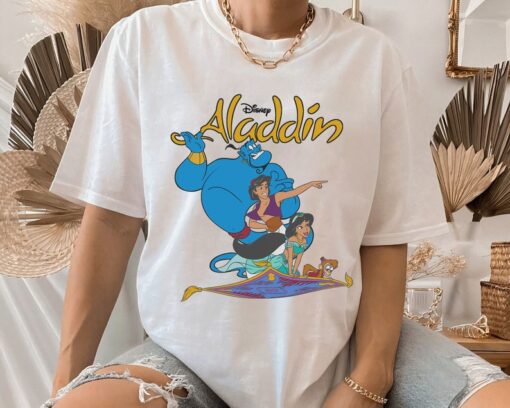 Disney Aladdin Vintage Group Shot Logo T-Shirt, Magic Kingdom