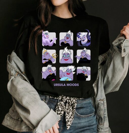 Disney The Little Mermaid Ursula Portrait Moods Retro 90s Shirt