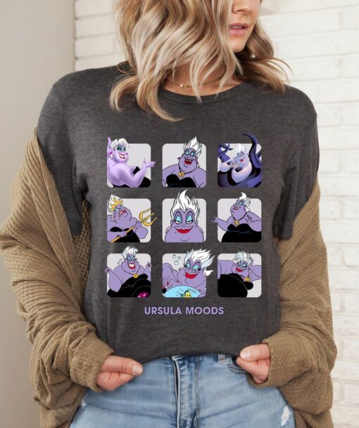 Disney The Little Mermaid Ursula Portrait Moods Retro 90s Shirt