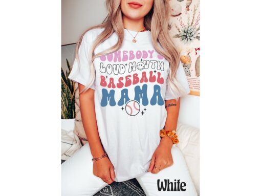 Comfort Colors® Funny Baseball Mama Shirt, Baseball Mom Shirt