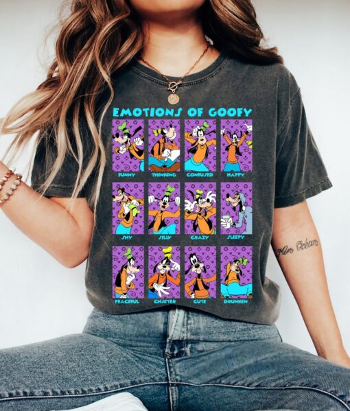 Disney Goofy Portrait Moods Retro 90s Shirt, Mickey and Friends