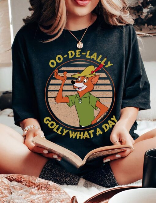 Retro 90s Disney Robin Hood Oo De Lally Golly What A Day Shirt