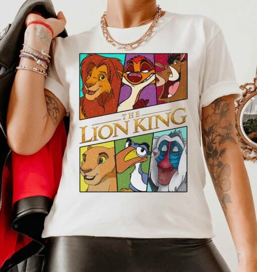 Disney The Lion King Characters Retro Portrait Shirt