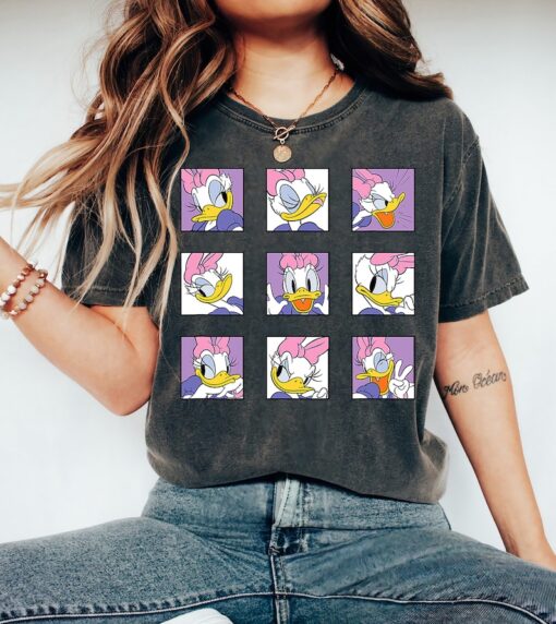 Disney Daisy Duck Portrait Moods Retro 90s Shirt, Mickey and Friends