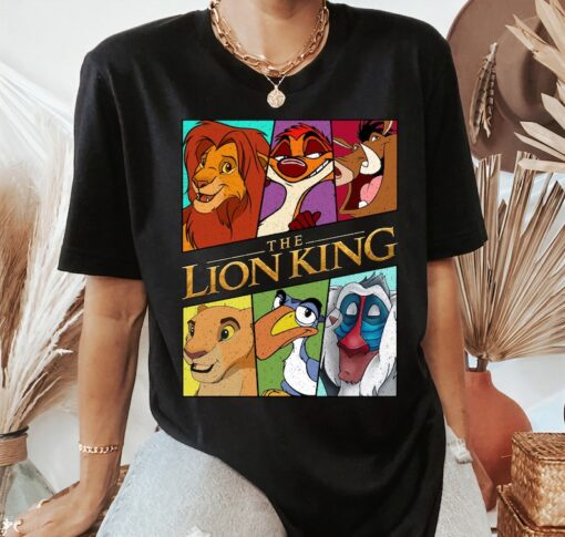 Disney The Lion King Characters Retro Portrait Shirt