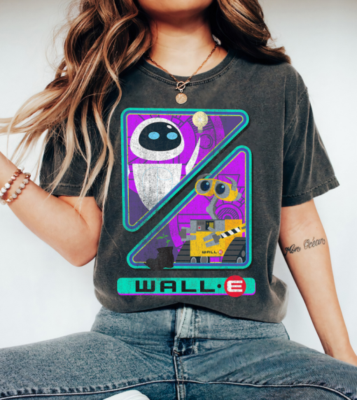 Disney Pixar Wall-E Triangles And Eve Graphic T-Shirt, Magic Kingdom