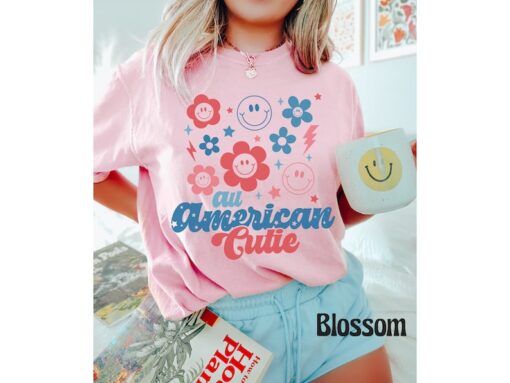 Comfort Colors® All American Cutie Shirt, Cute 4th of July Tee