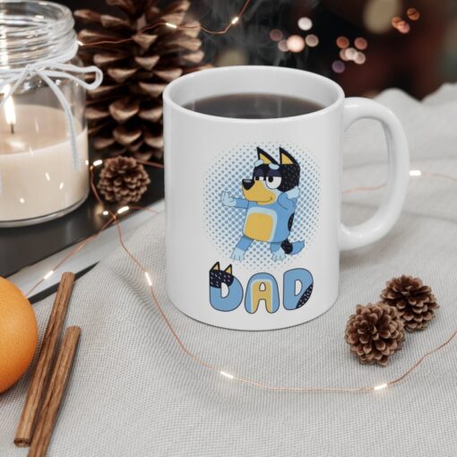 Bandit Heeler Ceremic Mug, Bluey Mug, Bluey Dad Coffee Cup