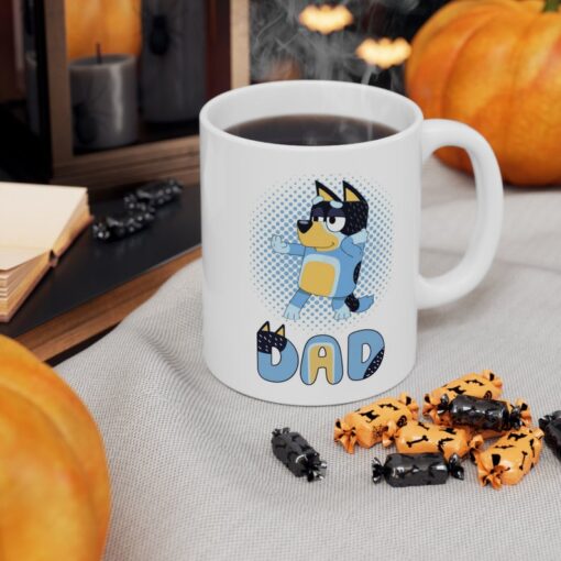 Bandit Heeler Ceremic Mug, Bluey Mug, Bluey Dad Coffee Cup