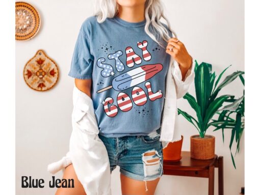 Comfort Colors® Summer Popsicle Stay Cool Shirt, 4th of July Tee