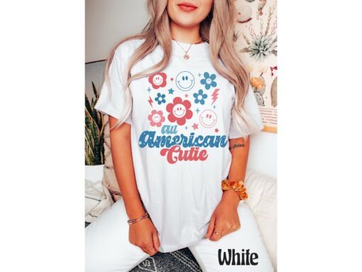 Comfort Colors® All American Cutie Shirt, Cute 4th of July Tee