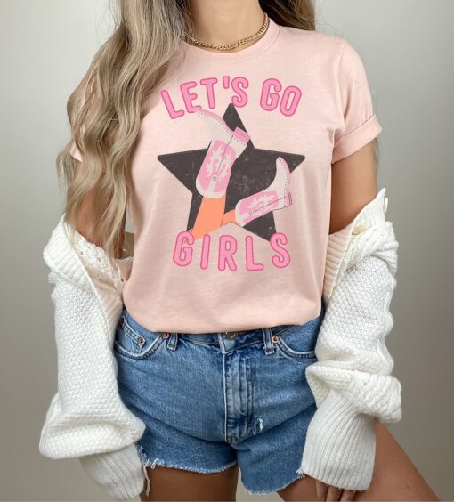 Let's Go Girls Child Shirt, Kids Graphic Tee, Rodeo Graphic Tee