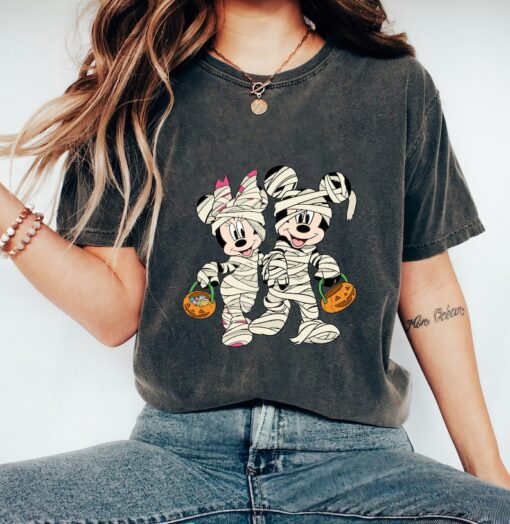 Disney Mickey and Minnie Mummy Halloween T-Shirt