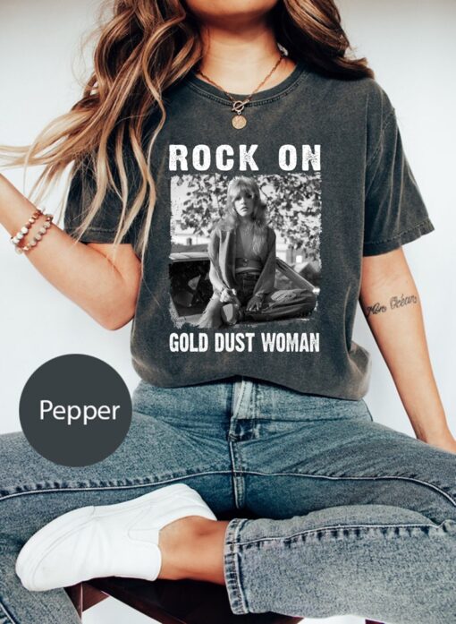 Rock On Gold Dust Woman Stevie Nicks Gifts For Men Women Girls Comfort