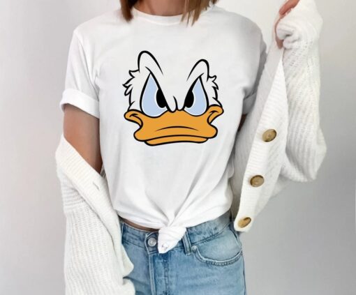 Donald Duck Angry Grumpy This Is My Happy Face T-shirt