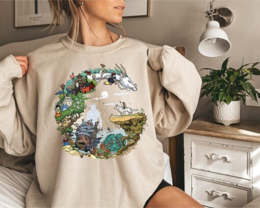 Spirited Away Studio Ghibli Sweatshirt, Hayao Miyazaki