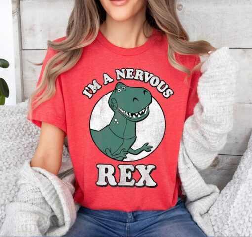 Disney Pixar Toy Story I'm A Nervous Rex Dinosaur T-Shirt