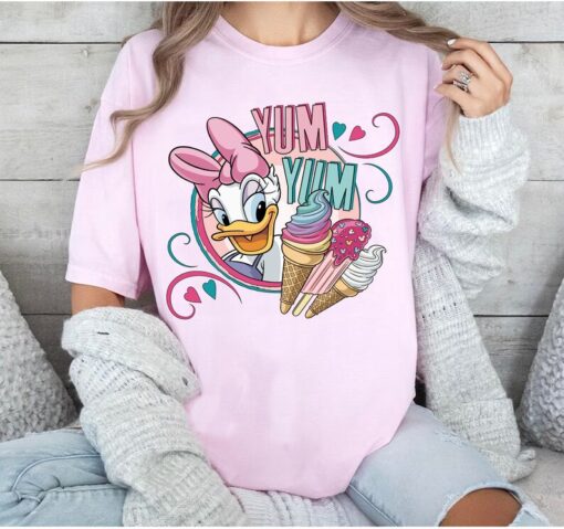 Disney Yum Yum Daisy Duck Portrait T-Shirt, Mickey and Friends