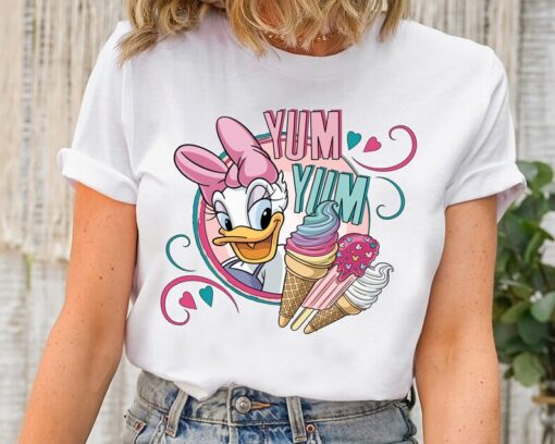 Disney Yum Yum Daisy Duck Portrait T-Shirt, Mickey and Friends