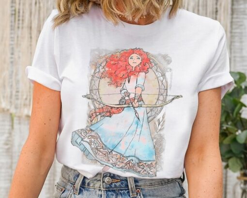 Disney Brave Merida Watercolor Nouveau Graphic T-Shirt