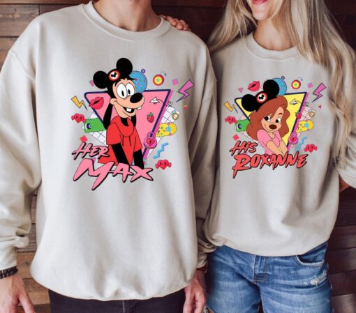 Disney Her Max and His Roxanne Couple Shirt