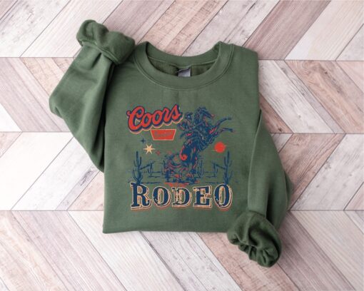 Coors Rodeo Western Cowboy Shirt,Cowboy Crewneck,Aesthetic tshirt