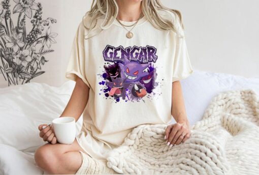 Comfort Colors® Gengar Inspired t-Shir, Funny PKM Gengar Shirt