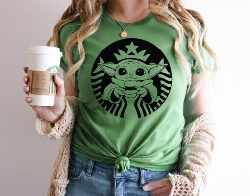 Baby Yoda Shirt, Coffee, Baby Yoda Coffee Shirt, Star Wars Shirt