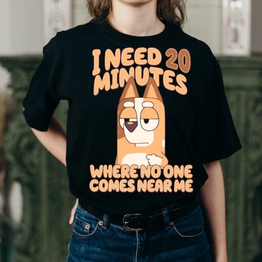 Bluey Tee | I Need 20 Minutes.. | Adult Size | Gift For Her