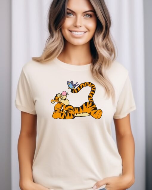 Disney Tigger with Butterfly Shirt, Winnie The Pooh T-Shirt