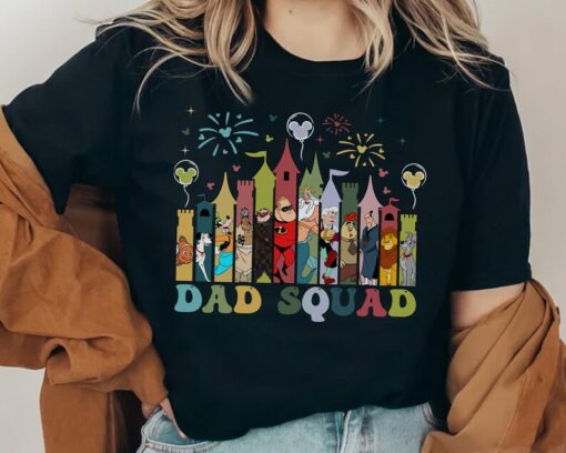 Dad Squad Disney Castle Shirt, Disney Dad Shirt