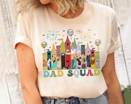 Dad Squad Disney Castle Shirt, Disney Dad Shirt