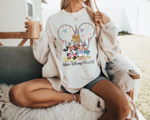 WDW Comfort Colors Shirt | Retro Mickey and Friends Tee