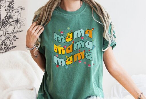 Mom Cartoon Anime, Mama Cartoon Shirt, PKM Characters Shirt