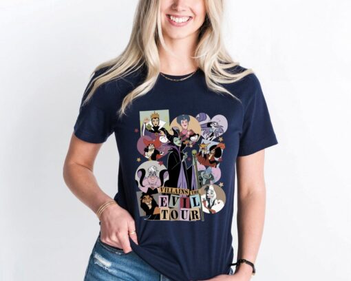 Villains The Evil Tour Shirt, Disney Evil Queens Tee