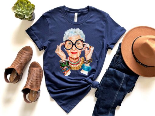 Iris Apfel Shirt, Moda Icon Rememberance, RIP Iris Apfel Shirt