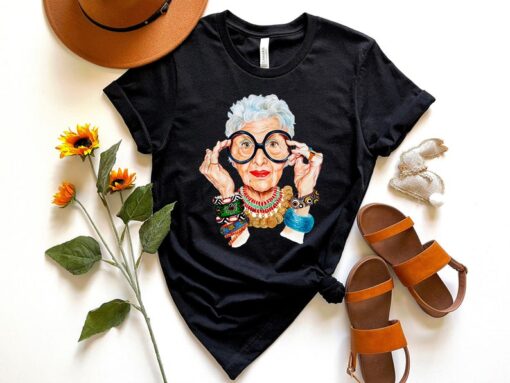 Iris Apfel Shirt, Moda Icon Rememberance, RIP Iris Apfel Shirt