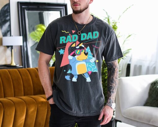 Bluey Bandit Rad Dad Shirt Bluey Dad Shirt/ Dad Birthday Gift/ Cool