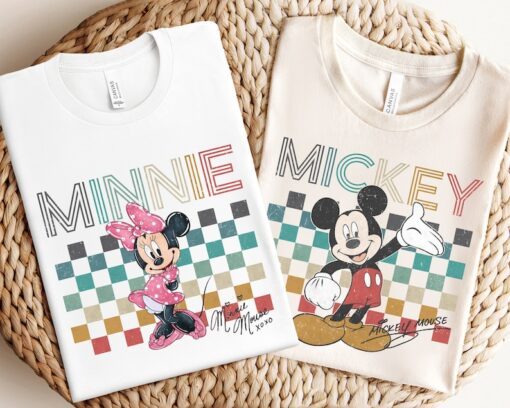 Vintage Mickey Minnie Shirt, Mickey Mouse Shirt, Retro Minnie Shirt