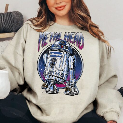 Retro Star Wars R2-D2 Metal Head Shirt