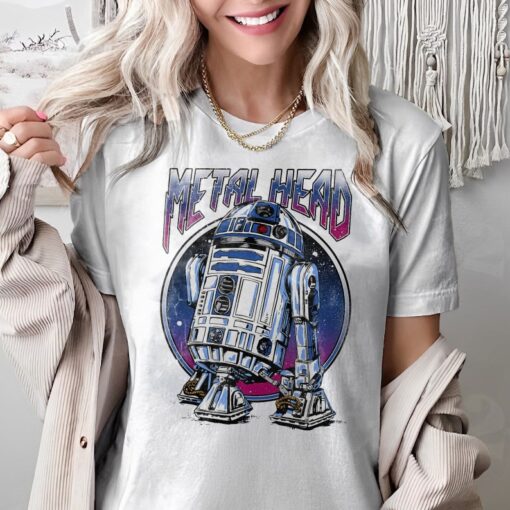 Retro Star Wars R2-D2 Metal Head Shirt