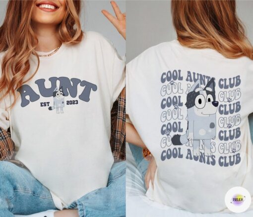 Aunt Trixie Cool Club Shirt | Bluey Auntie Shirt, Bluey Family Shirt