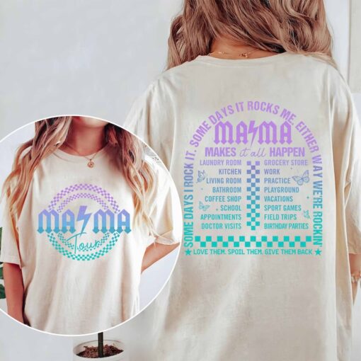 The Mama Tour Shirt, Comfort Colors Motherhood Shirt