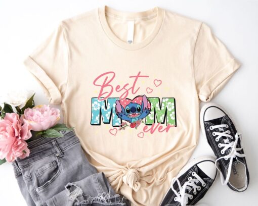 Disney Stitch Mom T-Shirt, Best Mom Ever Shirt, Disney Trip Tee