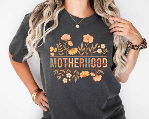 Wild Flowers Motherhood Shirt, Retro Motherhood Sweatshirt